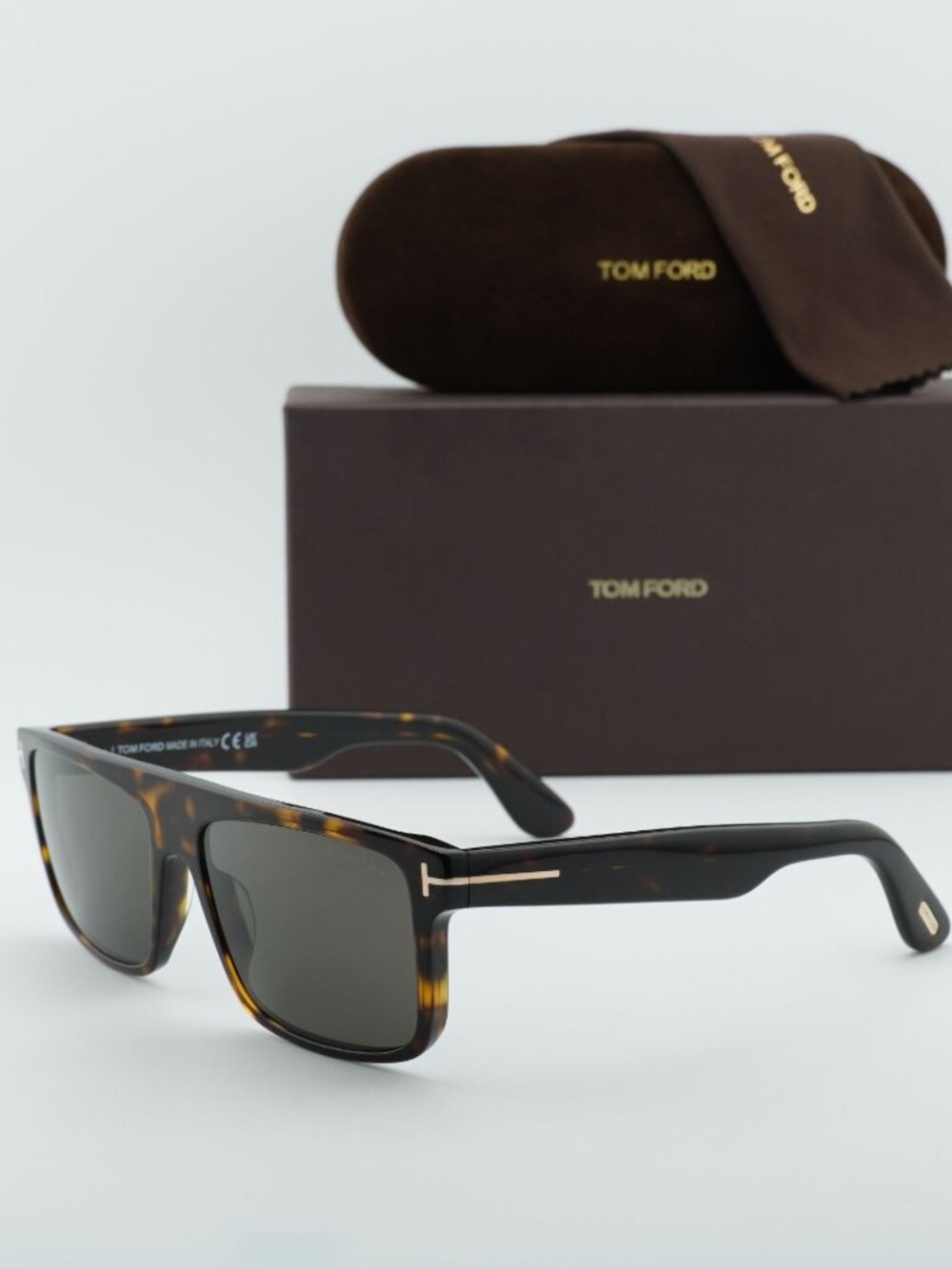 Tom Ford Philippe-02 FT0999 52A Square Sunglasses - Havana / Smoke